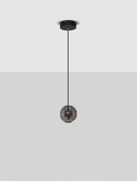 Pendul Las Negru / Auriu / Gri Ø15 x H 145 cm - Img 3