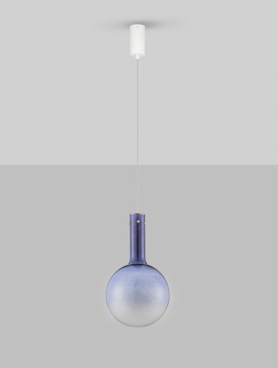 Pendul Nostos Gradient Blue / Alb / Auriu Ø25 x H 170 cm - Img 3