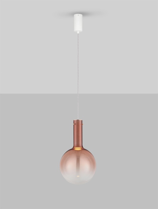 Pendul Nostos Gradient Pink / Alb / Auriu Ø25 x H 170 cm - Img 4