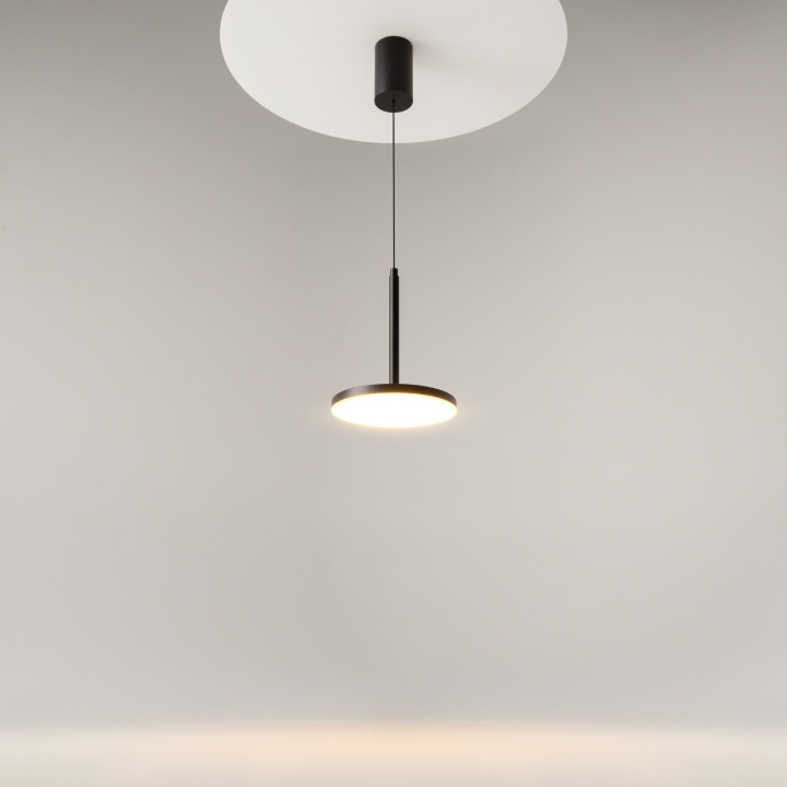 Pendul Plato Ø 18.5 cm 3000K - Negru - Img 2
