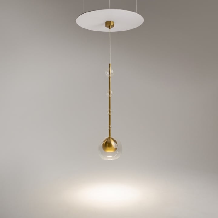 Pendul Ros Ø 16 cm GU10 - Auriu - Img 2