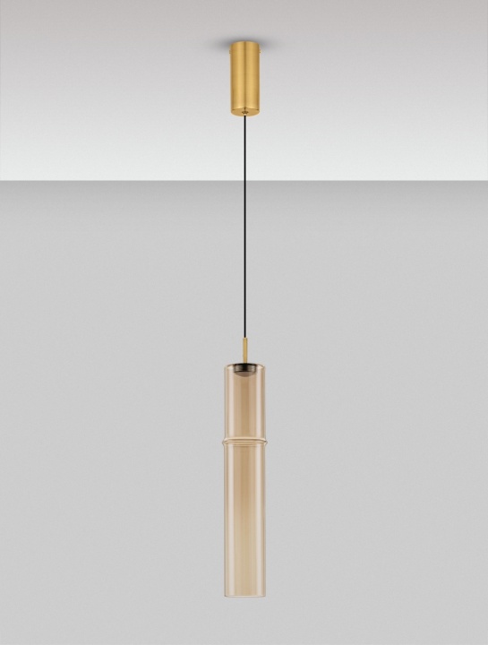 Pendul Sano Auriu periat / Auriu / Cognac Ø9 x H 75-200 cm - Img 3