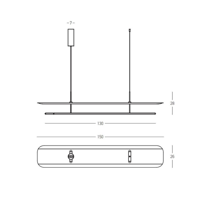 Pendul Sedo 26107 LED 47W 2700K/3000K – negru texturat - Img 5