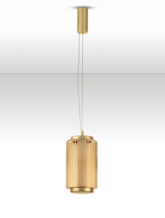 Pendul Vesper Chihlimbar / Auriu Ø18 x H 60-250 cm - Img 3