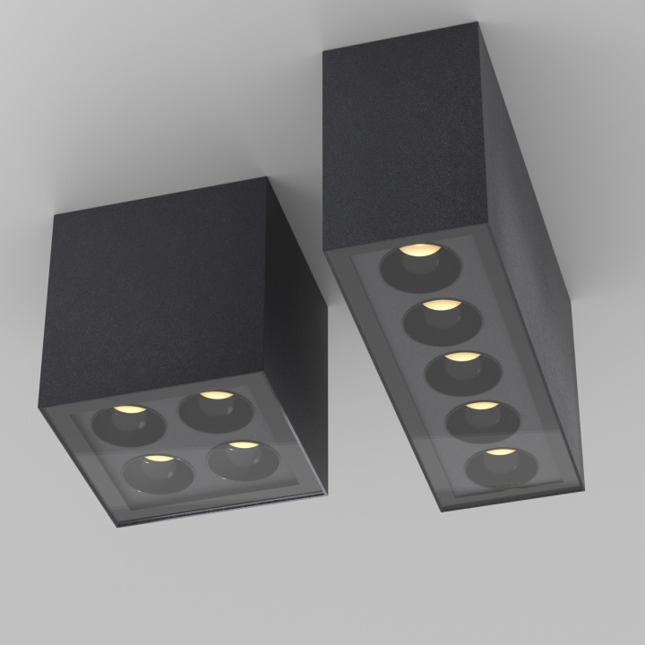 Plafonieră Ares L 7.6 x l 7.6 cm 3000K - Gri - Img 3