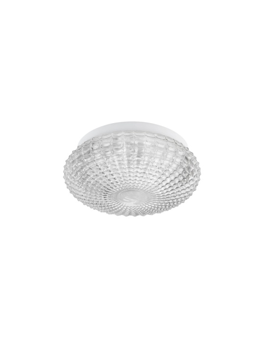 Plafoniera Clam Transparent / Alb Ø30 x H 12 cm - Img 2