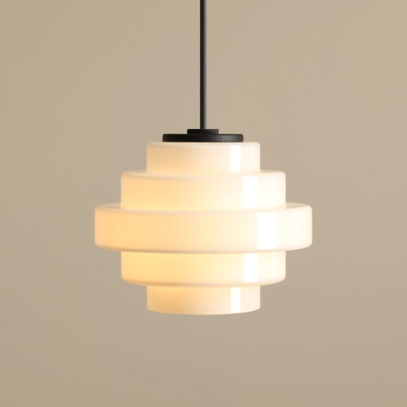 Plafonieră Filo 14 cm înălțime 101 cm 1xG9 - Alb lăptos - Img 4