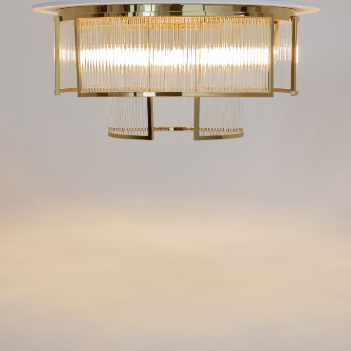 Plafonieră Frame Ø 65 cm E14 - Auriu - Img 4