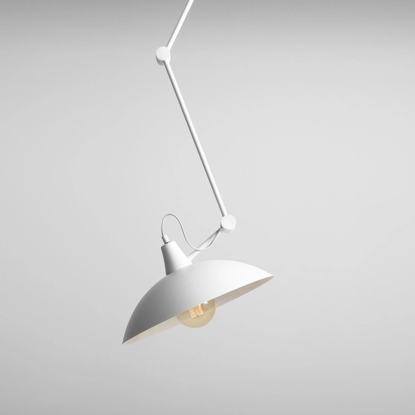 Plafoniera Melos Alb 50 cm 1xE27 - Img 2