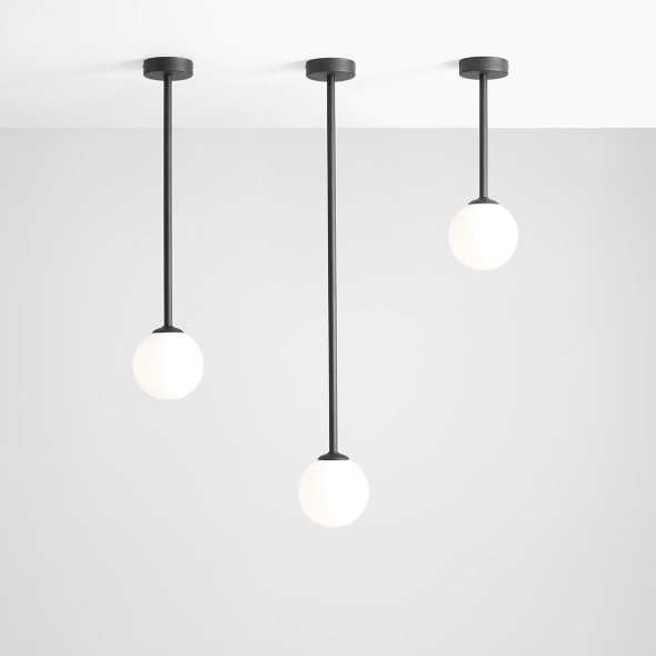 Plafoniera Pinne Scurt Negru 14 cm 1xE14 - Img 3
