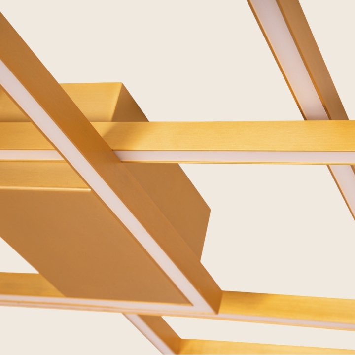 Plafonieră Quadro Luce LED 3000K - Gold Matt - Img 2