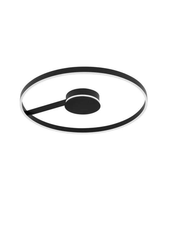 Plafoniera Siena Negru Ø80 x H 7,1 cm - Img 2