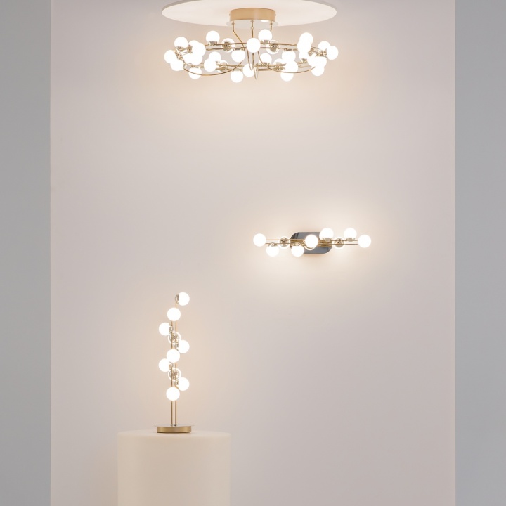 Plafonieră Tessara Ø 60 cm 3000K - Auriu - Img 3