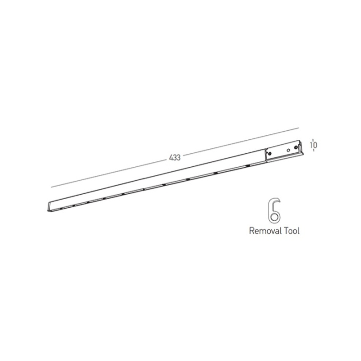 Proiector GRILLE sina magnetica 6mm Ultra Slim Momentum - 8W, 3000K, Alamă - Img 2