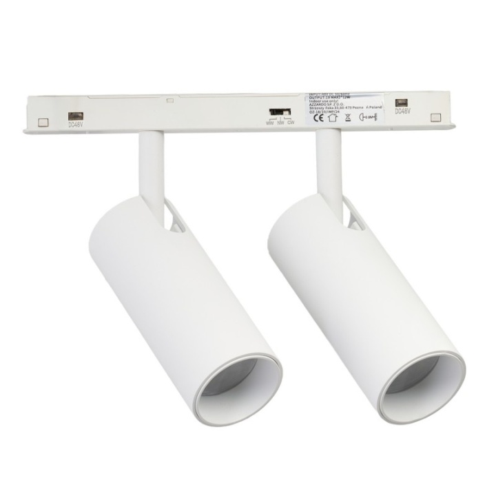 Proiector pe sina magnetica Alfa Niko 2x15W 2LINE - Alb - Img 3