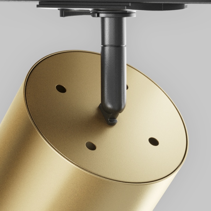 Proiector pentru sina Sine cu proiectoare Unity - Ø 8.2 cm, Gold Matt, GX53 - Img 3