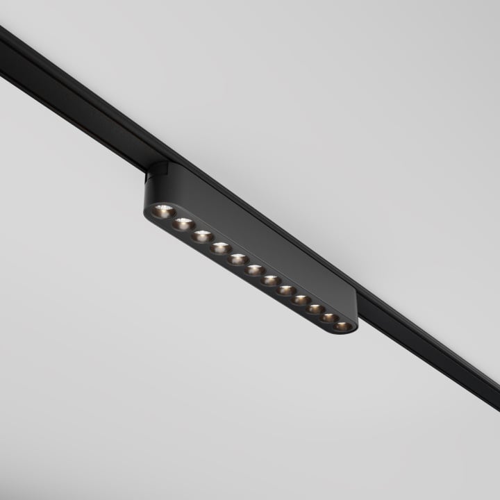 Proiector pentru sina Sistem Radity - 22.2 cm, 3000K Negru - Img 2