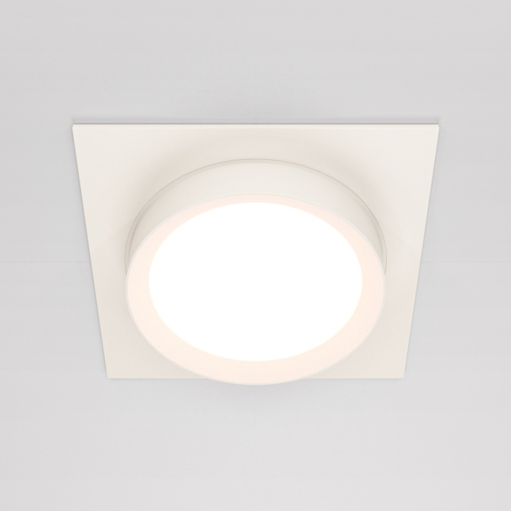 Spot incastrat Hoop - L 11 x l 11 cm, Alb, GX53 - Img 3