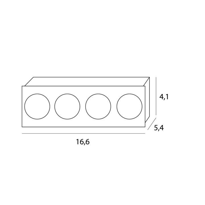 Spot încastrat Modular LED Module 12W negru - Img 4