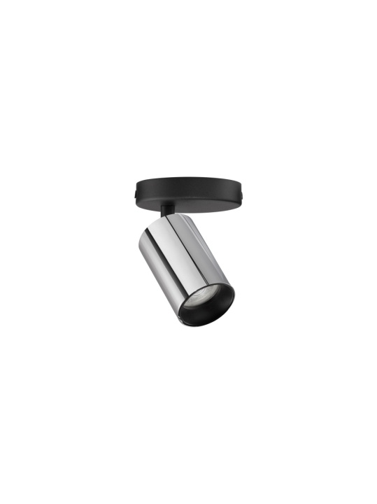 Spot Inus Negru / Crom Ø5,7 x H 12,7 cm - Img 2