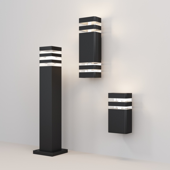 Stalp Unter den Linden L 14 x l 14 cm E27 - Negru - Img 3