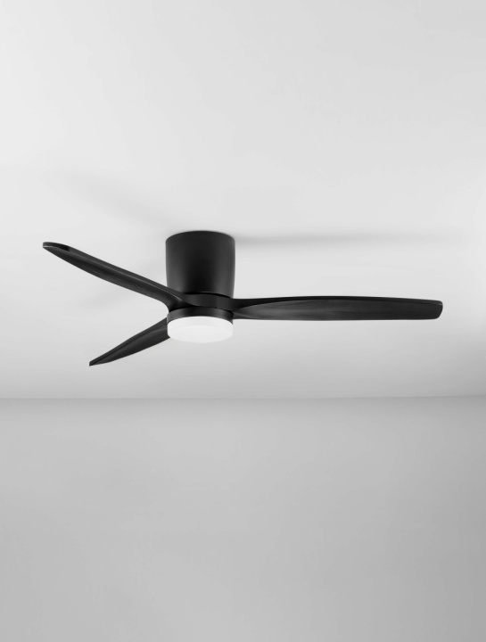 Ventilator Aloa Negru / Negru / Lemn Ø133 x H 27,6 cm - Img 3