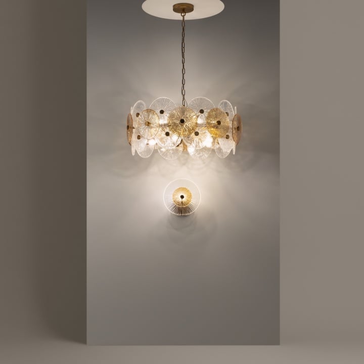 Aplică Aster H 28 cm E14 - Bronz - Img 3