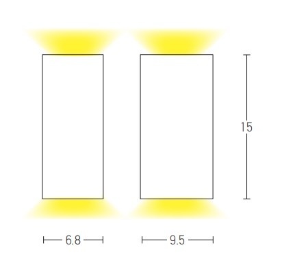 Aplică exterior Elba 2xGU10 LED - Negru - Img 3