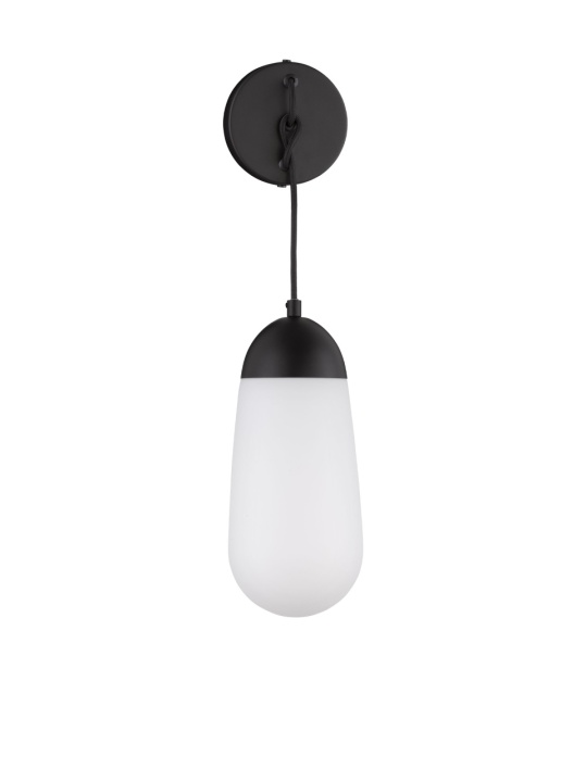 Aplica perete decorativa Blaky Opal / Negru 13 x 15,5 x 46 cm - Img 2