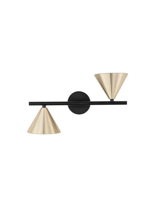 Aplica perete decorativa Conico Auriu / Negru 19,5 x 11,5 x 33,8 cm - Img 2