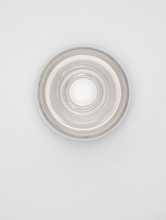 Aplica perete decorativa Doris Alb / Transparent Ø15 x H 11,6 cm - Img 3