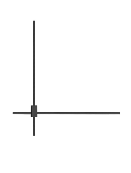 Aplica perete decorativa Peak Negru 76 x 9,5 x 80 cm - Img 5