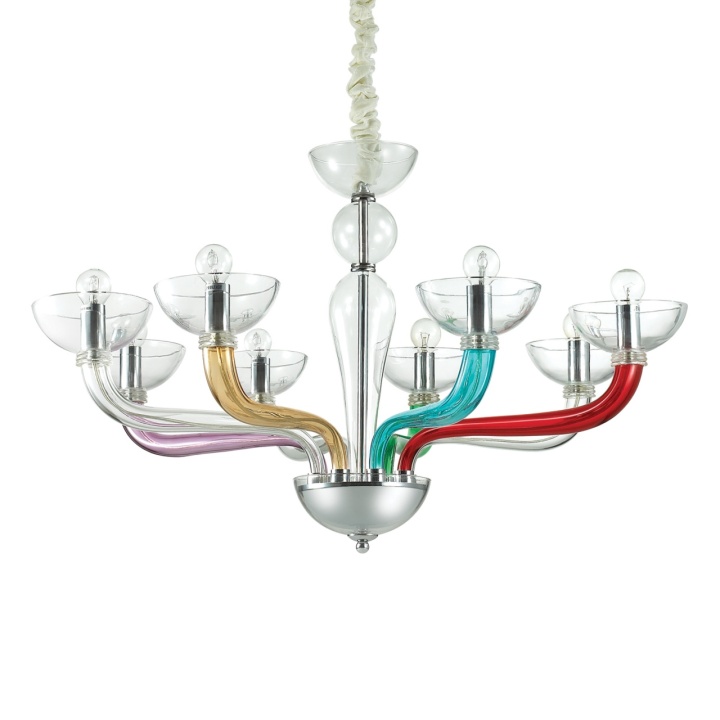 Candelabru Casanova Transparent, Crom - 88 cm - Img 3