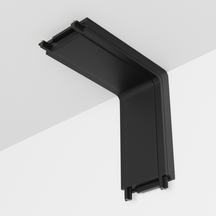 Conector colt vertical Sistem Radity - Negru - Img 2