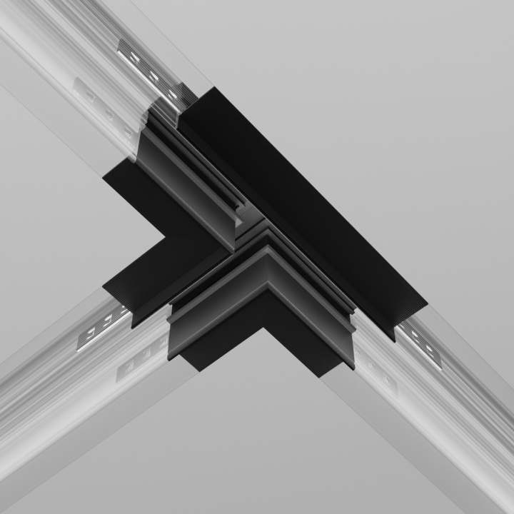 Conector tip T incastrat Sina magnetica Exility - Negru - Img 3