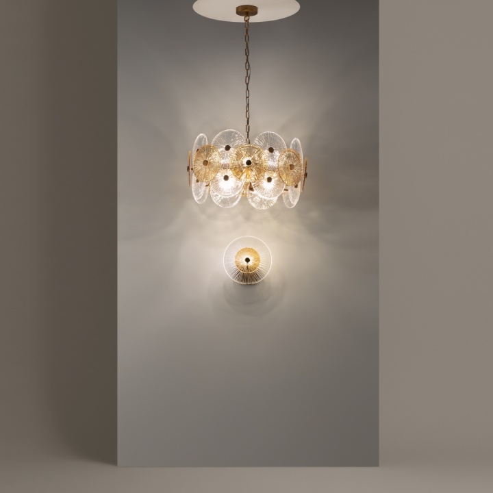 Corp de iluminat suspendat Aster Ø 62.6 cm E14 - Bronz - Img 3
