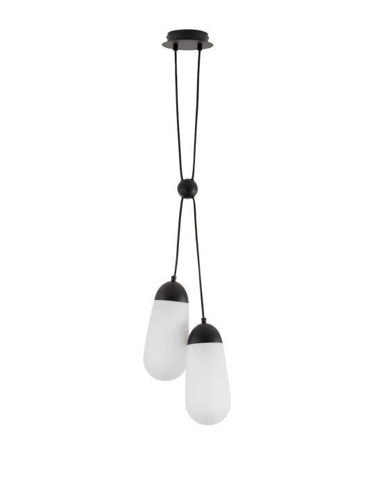 Corp de iluminat suspendat Blaky Opal / Negru 25 x 13 x 150 cm - Img 2