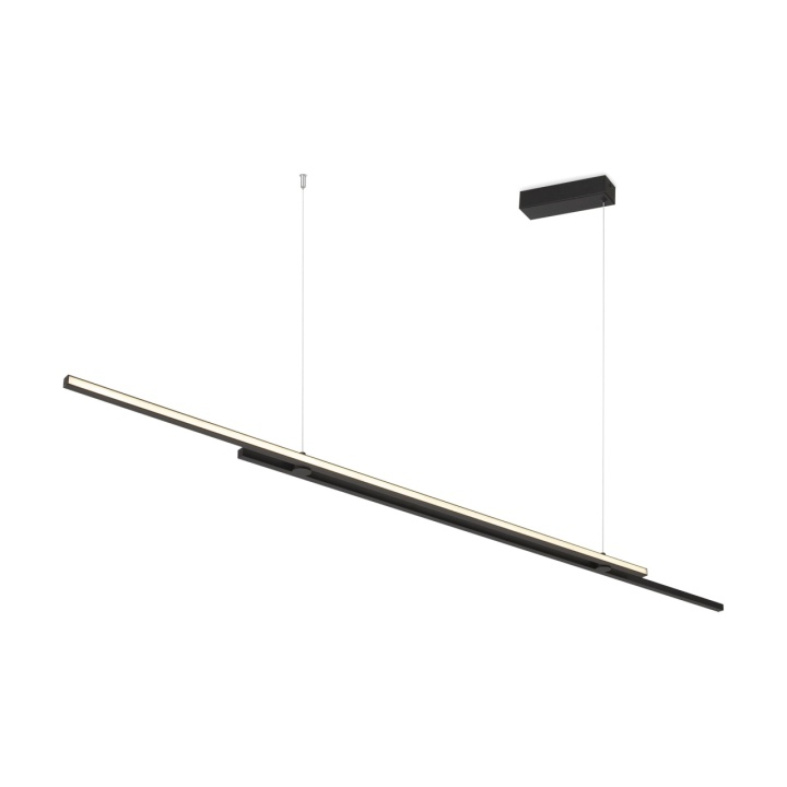 Corp de iluminat suspendat Halo L 150 x l 1.5 cm - Negru - Img 2