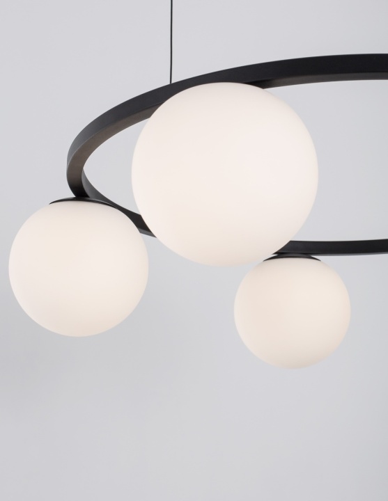 Corp de iluminat suspendat Joline Opal / Negru Ø50 x H 155 cm - Img 4