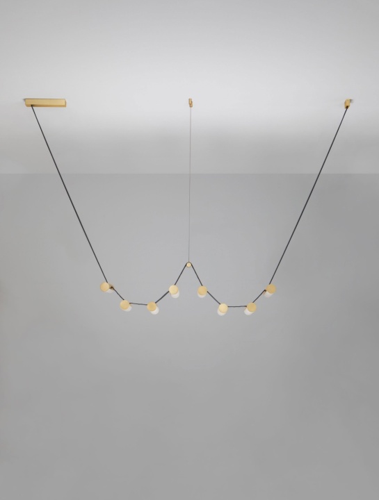 Corp de iluminat suspendat Luma Alama antichizata 197,3 x 22,4 x 160 cm - Img 3
