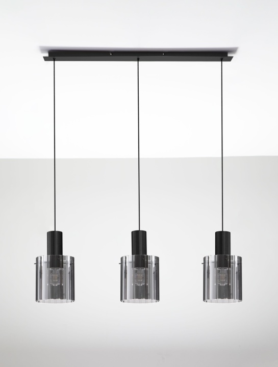 Corp de iluminat suspendat Mirbi Smokey / Negru 96 x 18 x 120 cm - Img 3