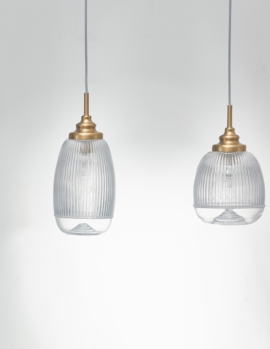Corp de iluminat suspendat Mond Transparent / Auriu 76,5 x 18 x 120 cm - Img 3
