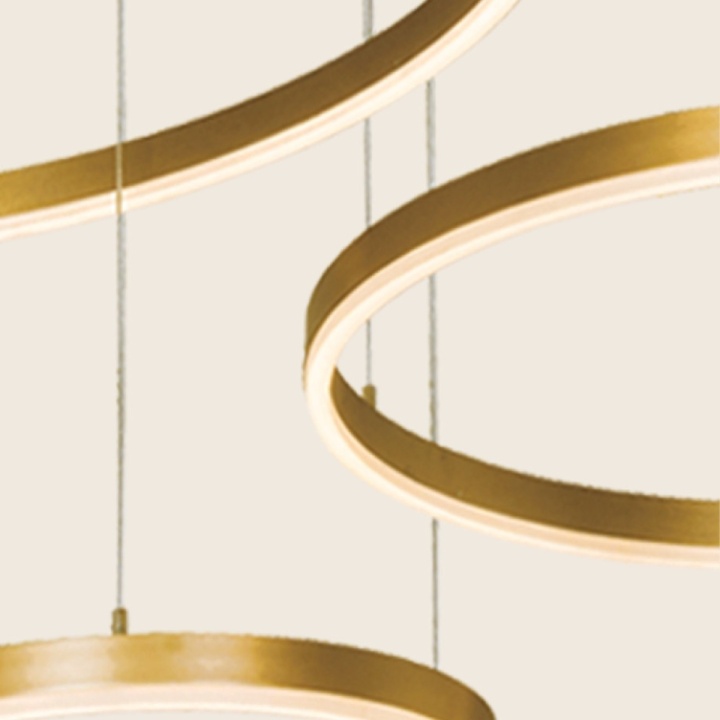 Corp de iluminat suspendat Nordia 3000K - Gold Matt - Img 4