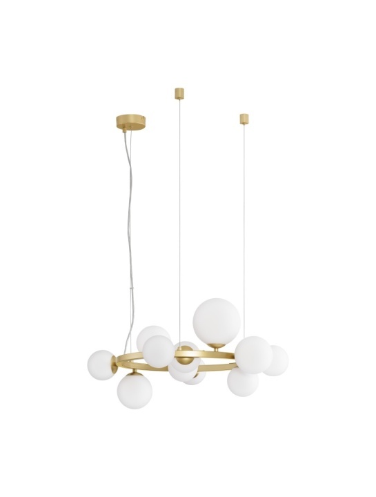 Corp de iluminat suspendat Odillia Opal / Gold Matt Ø65 x H 120 cm - Img 3