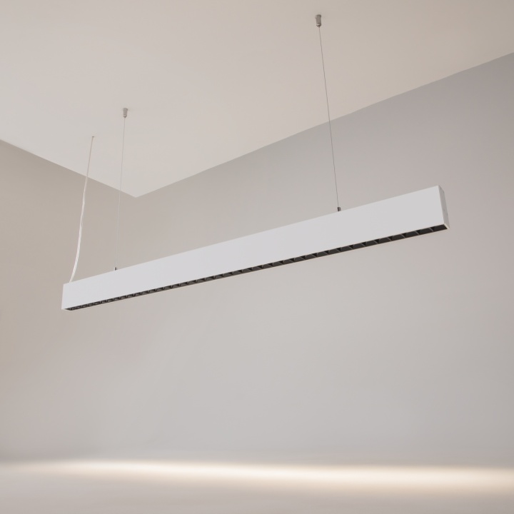 Corp de iluminat suspendat Points L 106.5 x l 3.3 cm 4000K - Alb - Img 2