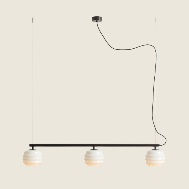 Corp de iluminat suspendat Puff 108 cm 3xE27 - Mocha - Img 4