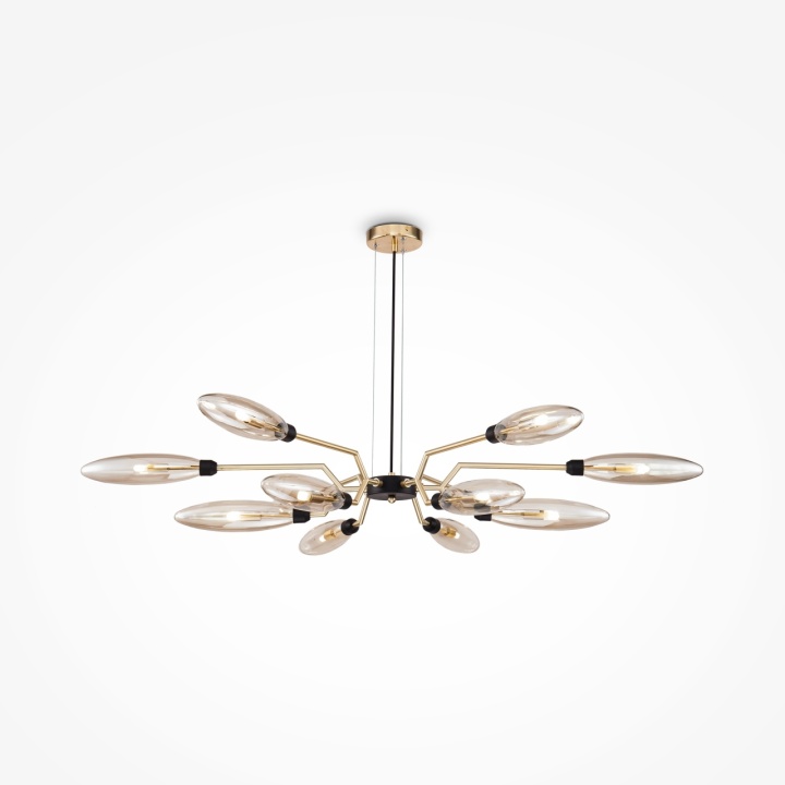 Corp de iluminat suspendat Ventura Ø 127 cm G9 - Auriu - Img 3