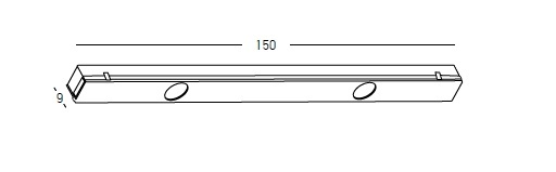 Corp liniar GRILLE LED Sina magnetica 11mm Mini Surface - D:2, 2.5W, 3000K, Negru - Img 5