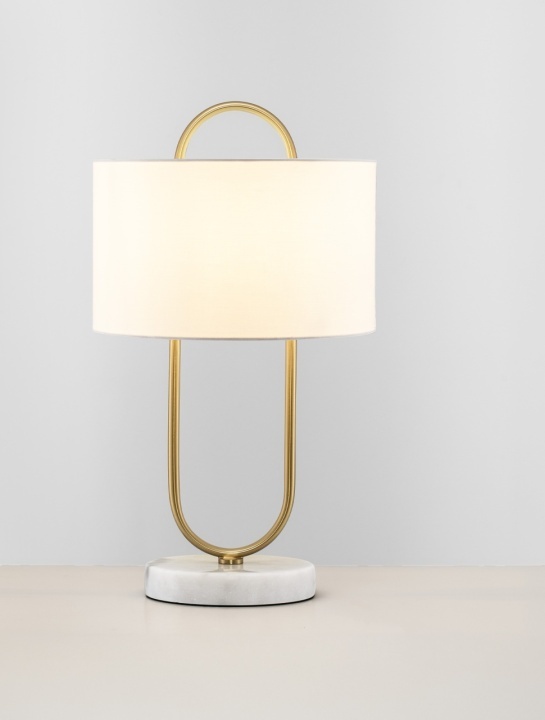 Lampa de masa Milena Auriu / Alb Ø33 x H 58 cm - Img 4