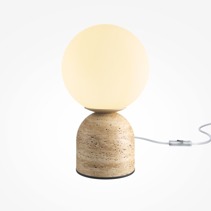 Lampă de masă TAVO Ø 15 cm G9 - Beige - Img 2